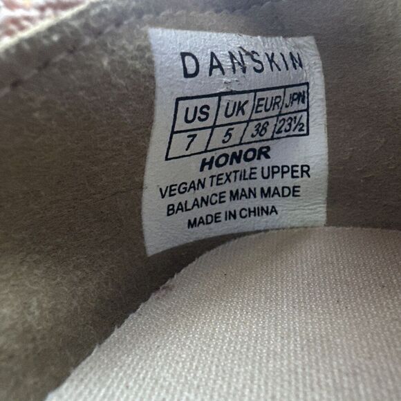 Danskin Honor Lace Up Sneakers Knit Stretch Walking Shoes Womens Size 7 Tan - Picture 10 of 10